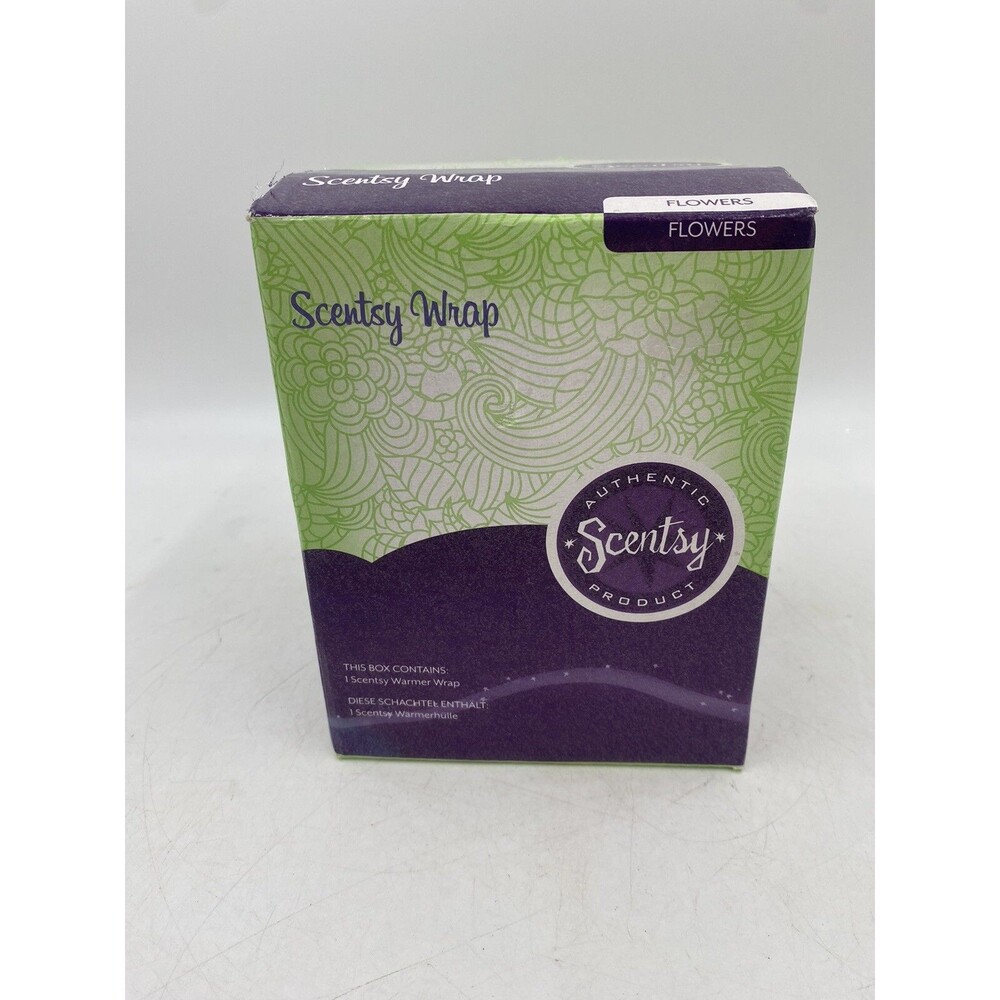 Scentsy Warmer Wrap FLOWERS Opened Box Item